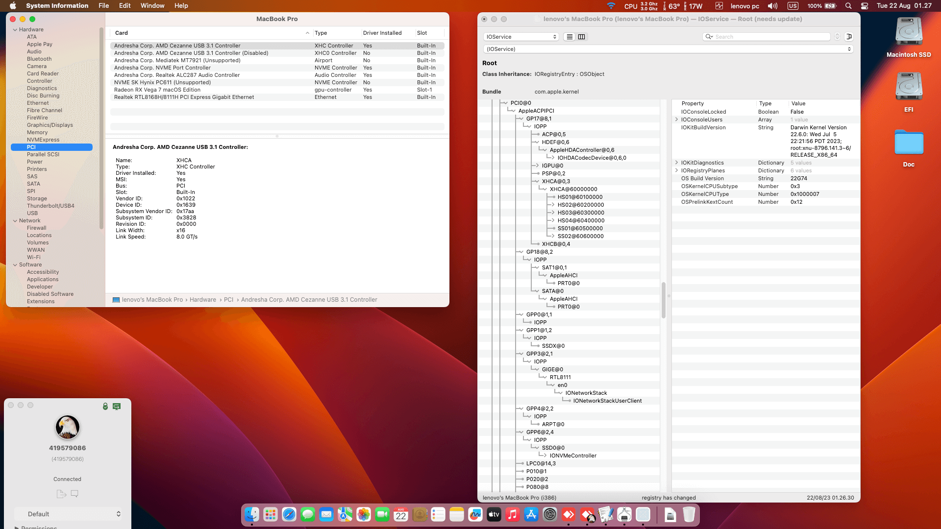 Lenovo Legion 5 15ACH6 [AMD Ryzen 5 5600H + Radeon RX Vega 7 + I2C]   OpenCore 1